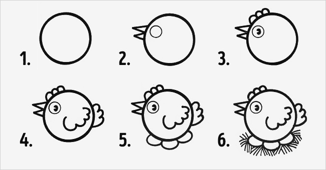 Vẽ các con vật từ hình tròn Tô màu con vật Draw animals from circles   Vật Đang yêu Hình